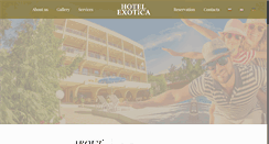 Desktop Screenshot of hotelexotica.net