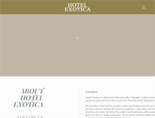 Tablet Screenshot of hotelexotica.net